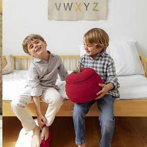 Корзина Лорена Каналс (Lorena Canals) "Яблоко", 28 х 28 х 20 см